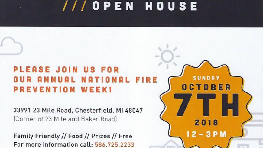 Chesterfield Fire Dept. Open House THIS SUNDAY