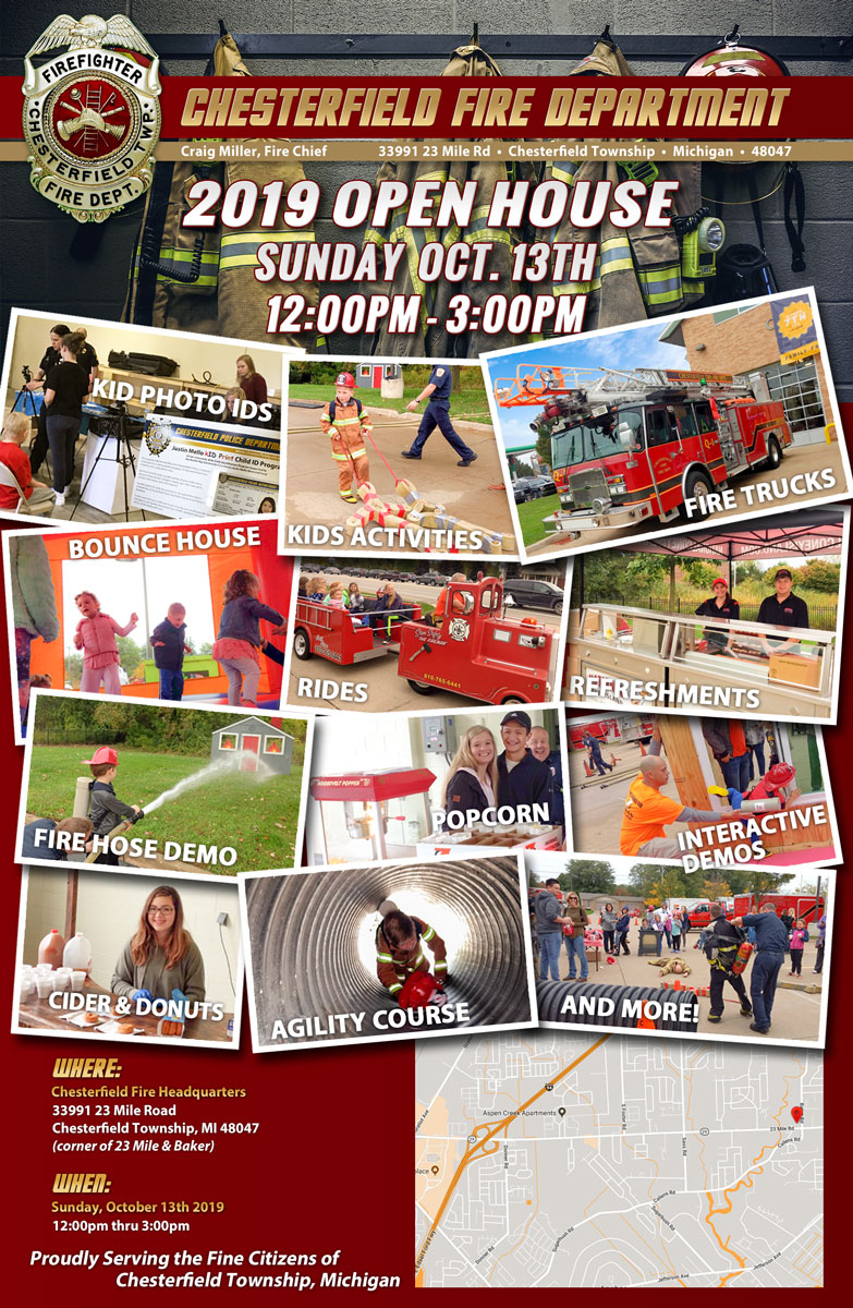 Chesterfield Fire Dept. Open House – Sunday Oct. 13th