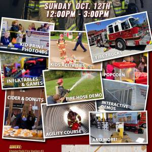 2025 Chesterfield Fire Dept. Open House – Sunday Oct. 12th