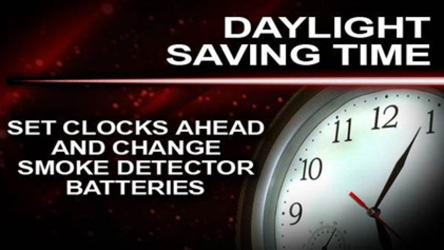Change Smoke Detector Batteries When Setting Clocks Ahead
