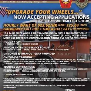We Are Hiring Part-Time Firefighters