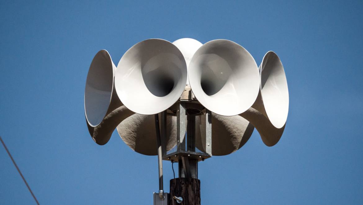 Siren Testing  – Wed. 3/27 @ 1:00PM